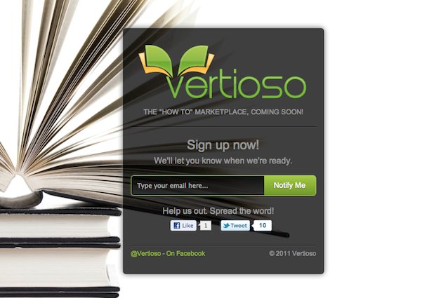 beautiful_vertioso an example of how design of landing page gets in the way of your CTA