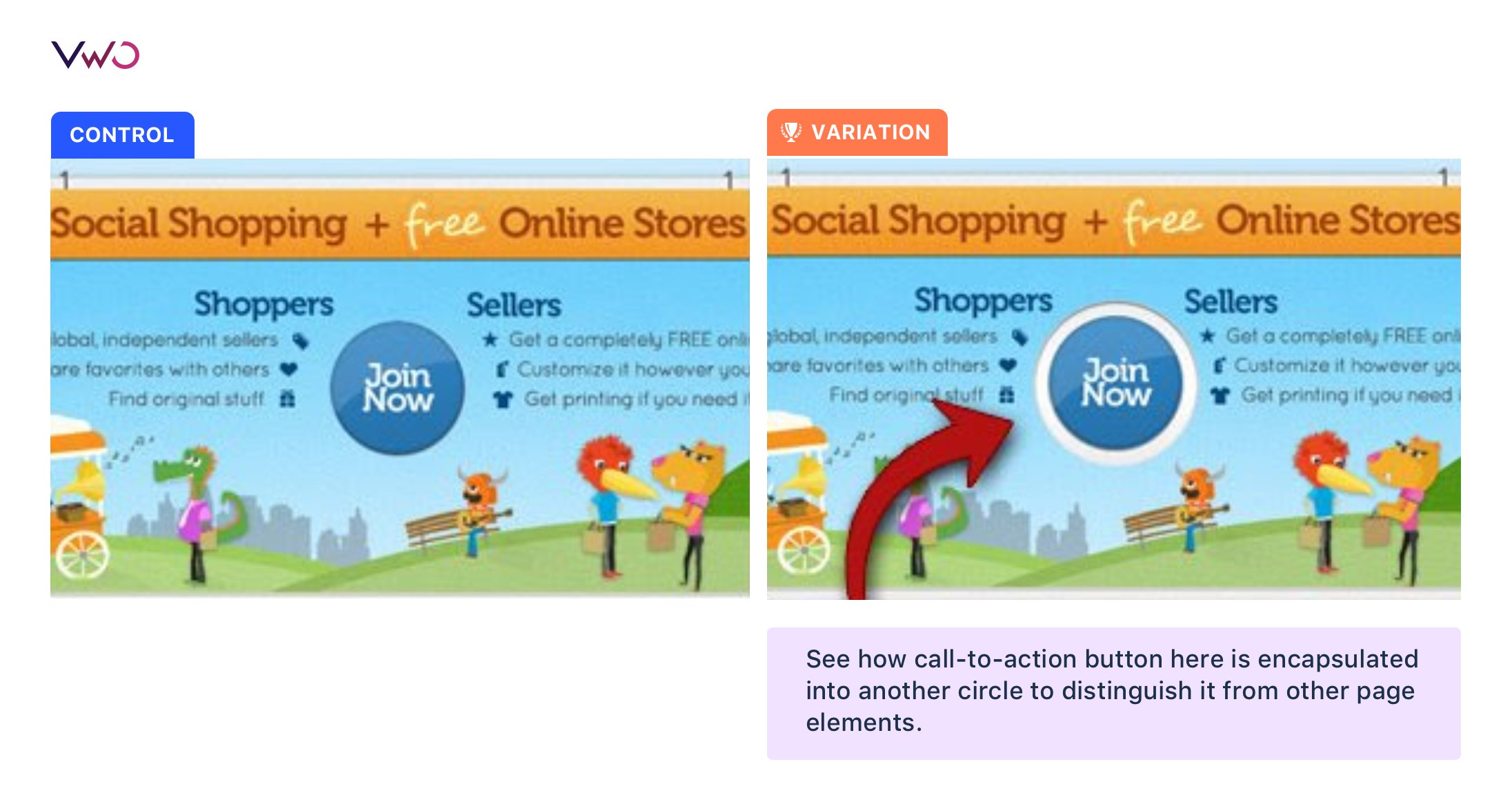 Emphasize call-to-action buttons by putting them in a container Case Study