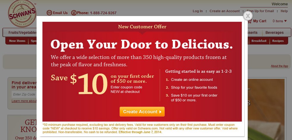 A modal box that pops open prematurely Popup