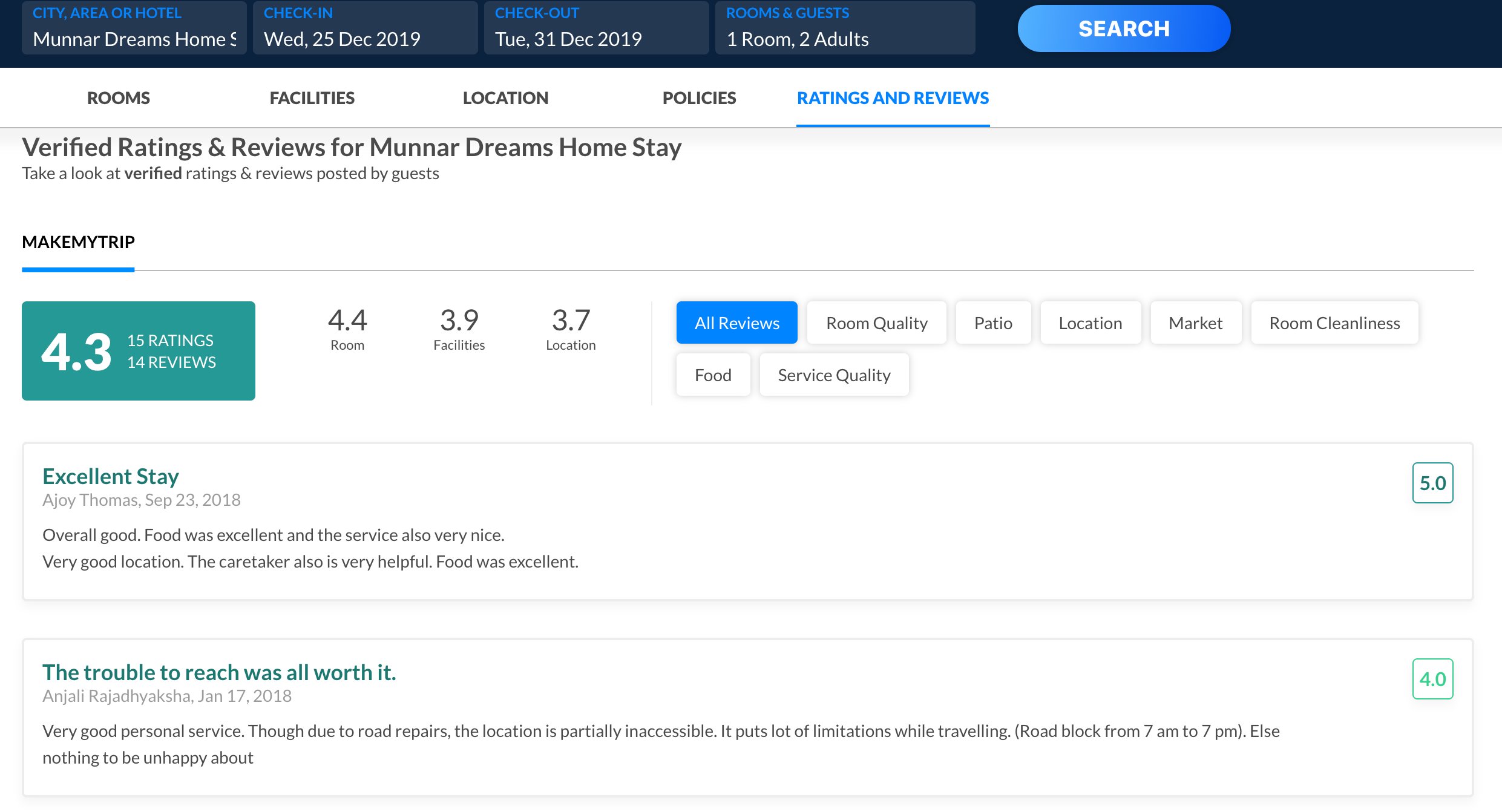 verified reviews and ratings increase the rate of travel bookings