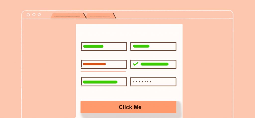 illustration of a sign-up form