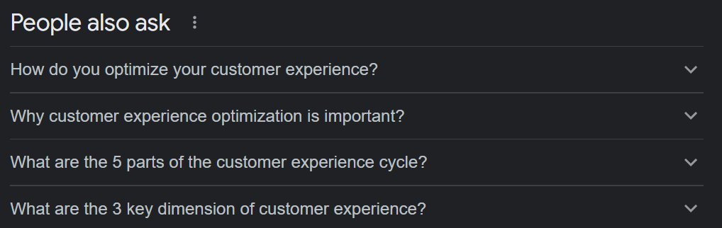 People also ask & Related searches