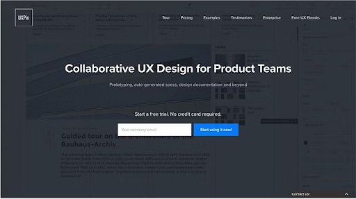 UXPin's example