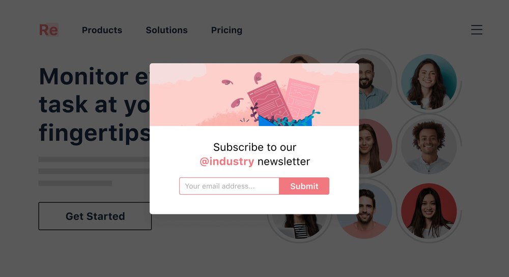 Create pop ups with personalized images and dynamic content