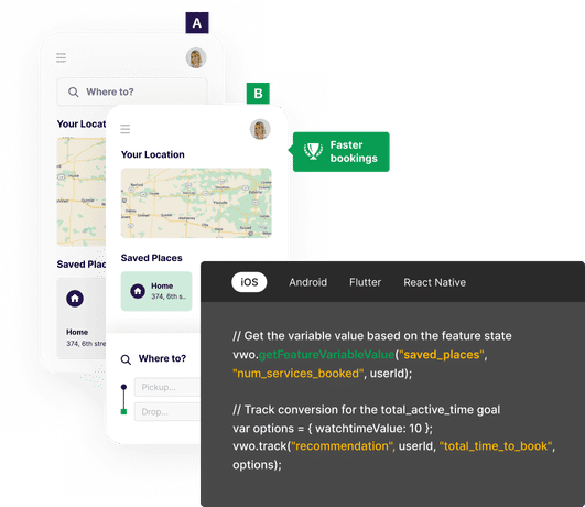 How VWO enables a/b testing on mobile apps